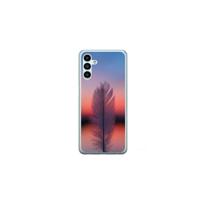 Husa personalizata HQPrint si Folie de Silicon pentru Samsung Galaxy A04s, model Fulg, multicolor, S1D1M0309