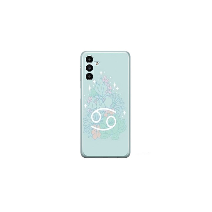 Husa personalizata HQPrint si Folie de Silicon pentru Samsung Galaxy A04s, model Gemini, multicolor, S1D1M0342