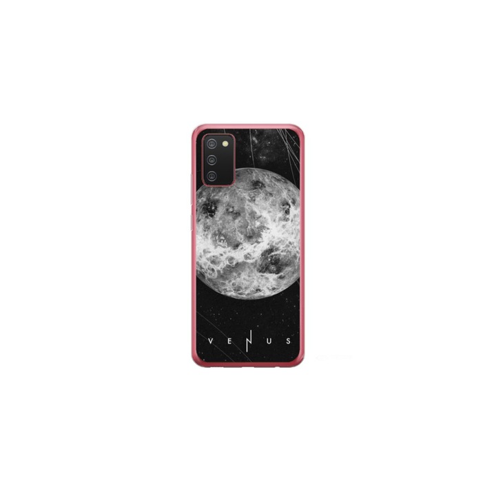Husa personalizata HQPrint pentru Samsung Galaxy A03s, model Moon, multicolor, S1D1M0212