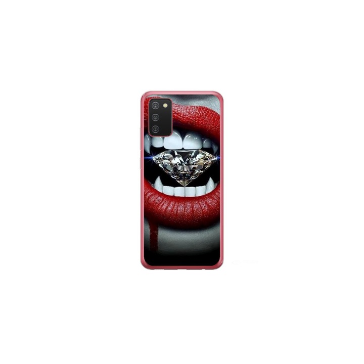 Husa personalizata HQPrint pentru Samsung Galaxy A03s, model Diamond Vampire, multicolor, S1D1M0370
