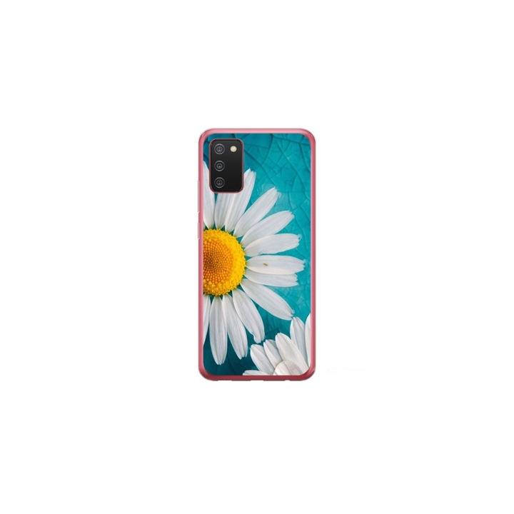 Husa personalizata HQPrint si Folie de Silicon pentru Samsung Galaxy A03s, model Zmeura, multicolor, S1D1M0234