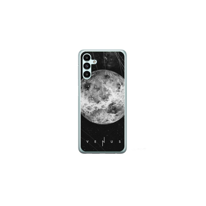Husa personalizata HQPrint si Folie de Silicon pentru Samsung Galaxy A05s, model Moon, multicolor, S1D1M0212