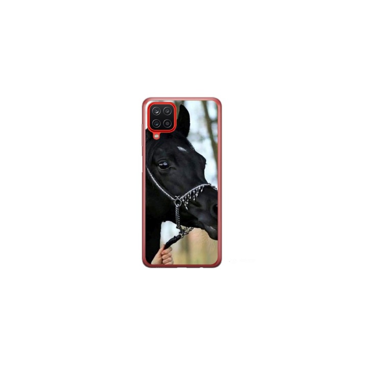 Husa personalizata HQ Print si Folie de Silicon pentru Huawei P40 Lite, model Black Horse, multicolor, S1D1M0019