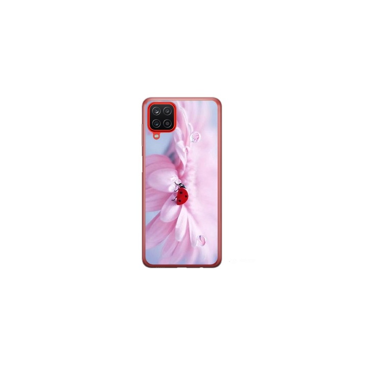 Husa personalizata HQ Print 360 de grade pentru Samsung Galaxy A12 5G, model Flowers #5, multicolor, S1D1M0114