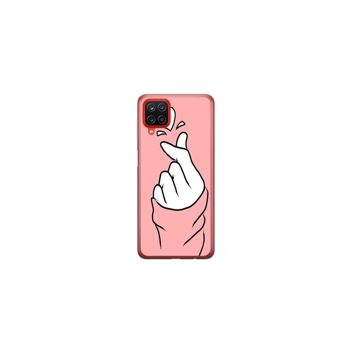 Személyre szabott HQ Print 360 fokos tok Samsung Galaxy A22, Heart Snap modellhez, többszínű, S1D1M0285