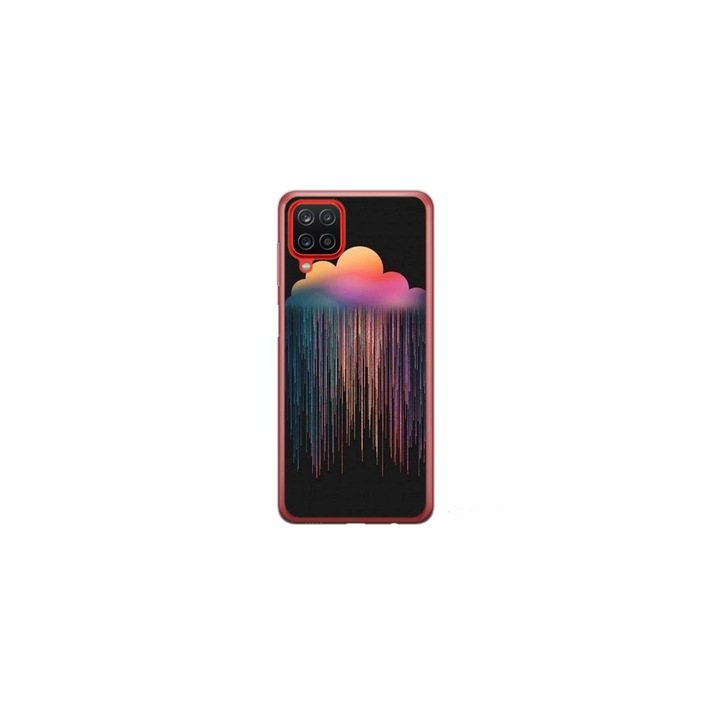 Персонализиран HQ Print 360 градусов калъф за Samsung Galaxy A12, модел Colorful #3, многоцветен, S1D1M0298