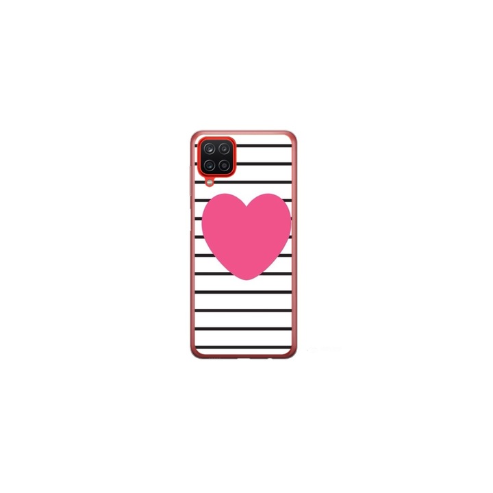 Husa personalizata HQ Print si Folie de Silicon pentru Huawei P40 Lite, model Heart, multicolor, S1D1M0291
