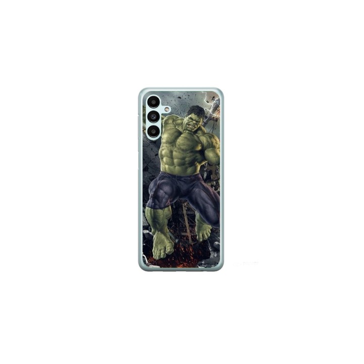 Husa personalizata HQPrint si Folie de Silicon pentru Samsung Galaxy S24 Plus, model Hulk #1, multicolor, S1D1M0099