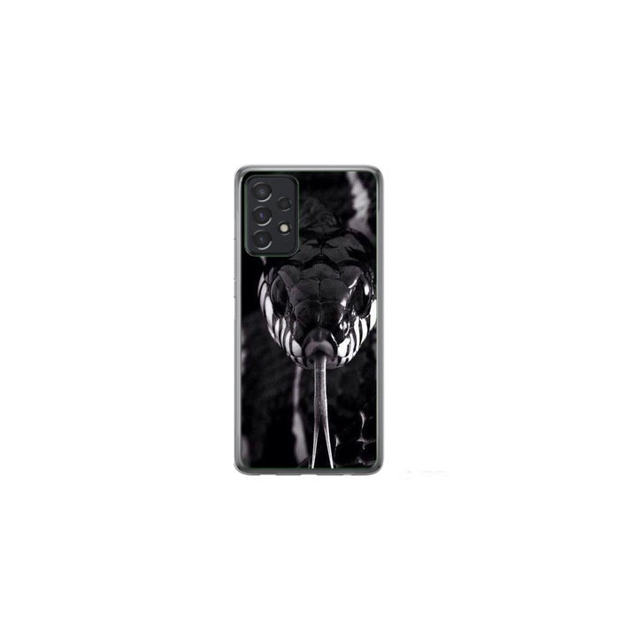 Husa personalizata HQPrint pentru Samsung Galaxy A52, model Snake, multicolor, S1D1M0378