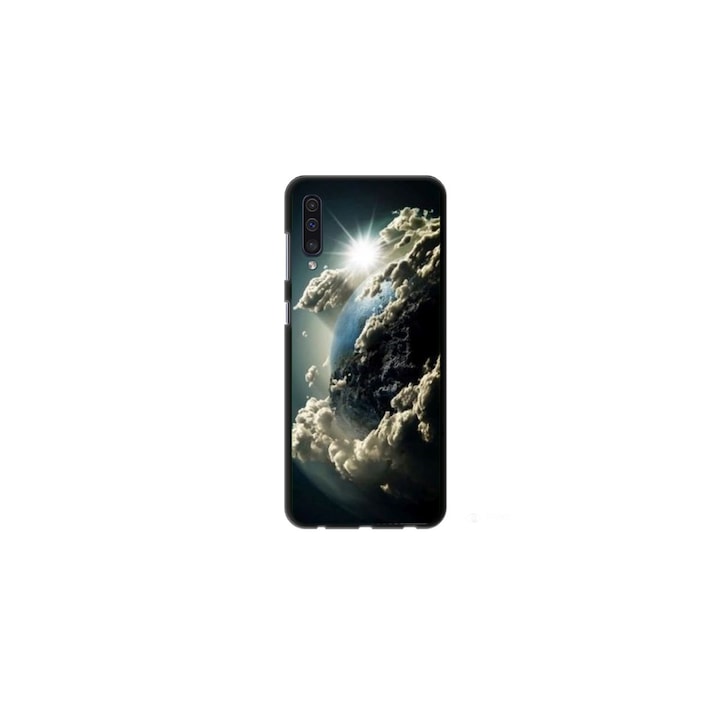 Personalized Swim Case 360 градусово покритие за Samsung Galaxy A50, модел Cloudy Earth, многоцветен, S1D1M0067