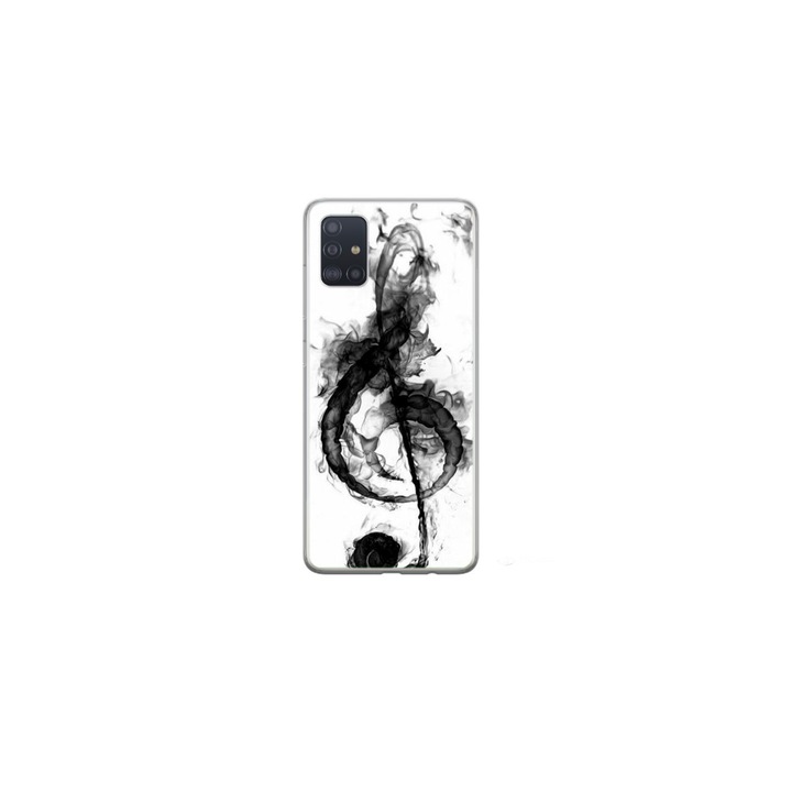 Husa personalizata HQPrint si Folie de Silicon pentru Samsung Galaxy A71, model Cancer Sky, multicolor, S1D1M0356