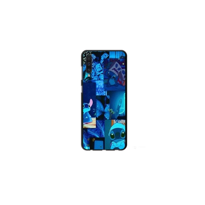 Husa personalizata HQPrint pentru Samsung Galaxy A70, model Stitch #1, multicolor, S1D1M0191