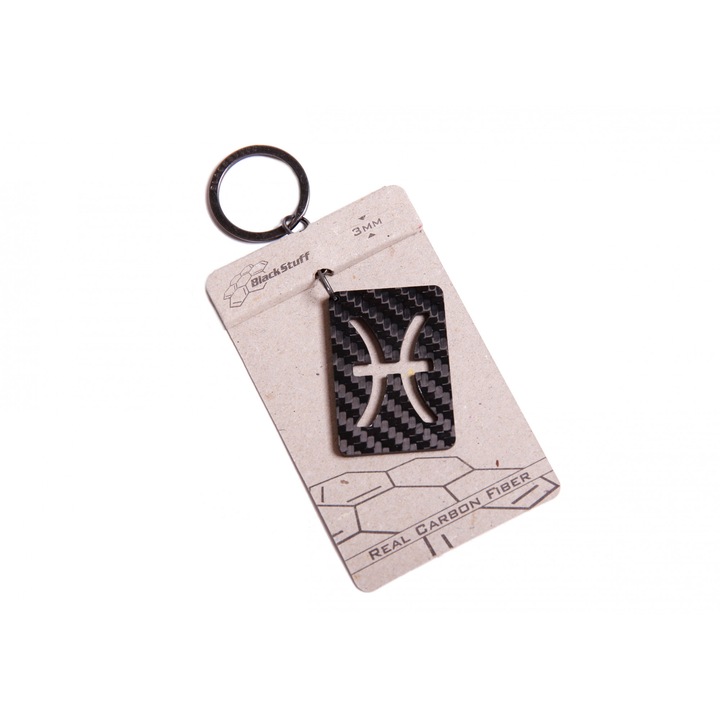 Breloc Fibra de Carbon Zodii - Pesti