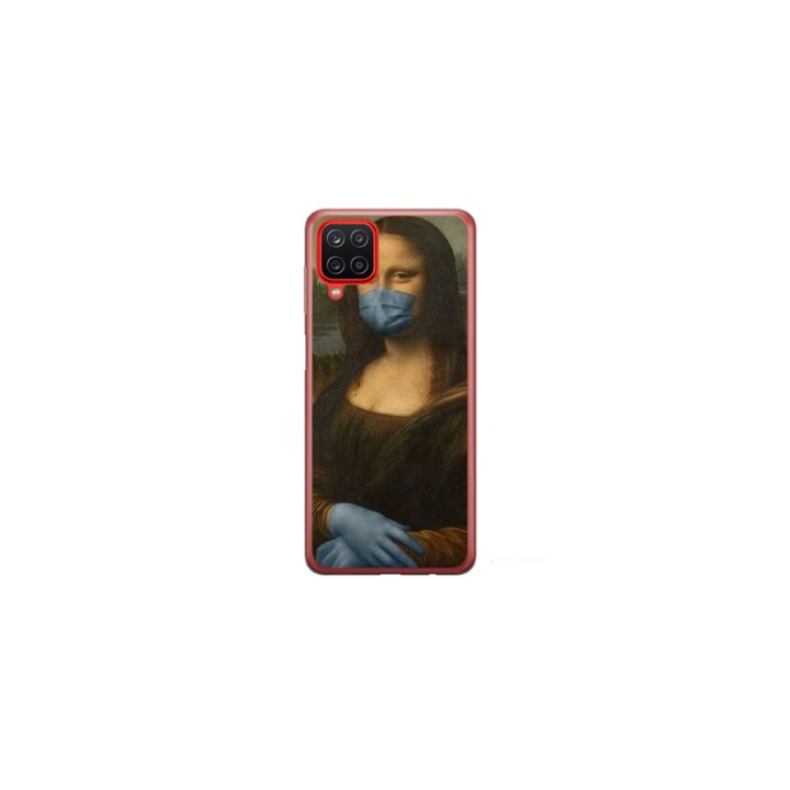 Személyre szabott HQ Print 360 fokos tok Samsung Galaxy A22 5G, Covid Mona Lisa modellhez, többszínű, S1D1M0327