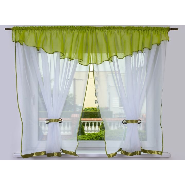 Perdea Adria, Verde, 400 x 155 cm, 19B