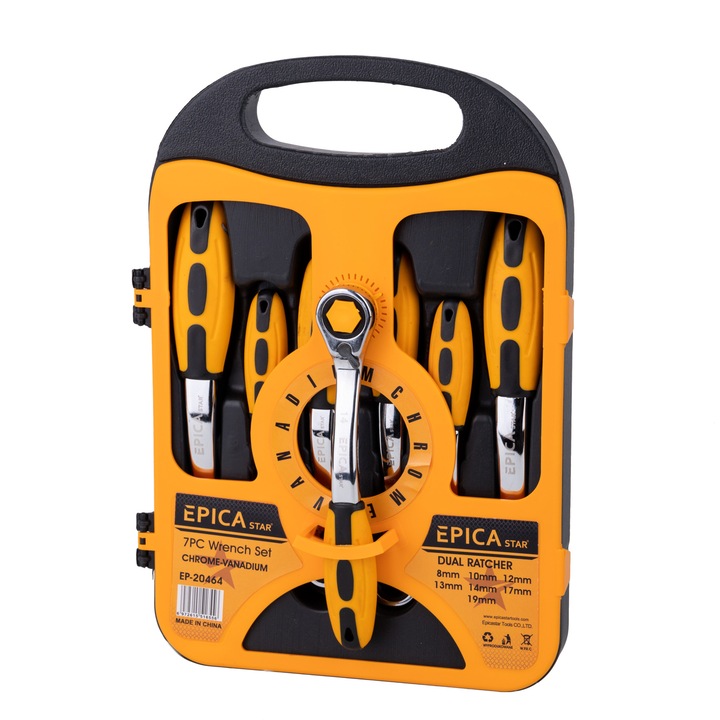 Set chei combinate cu clichet, 7 bucati, EPICA STAR