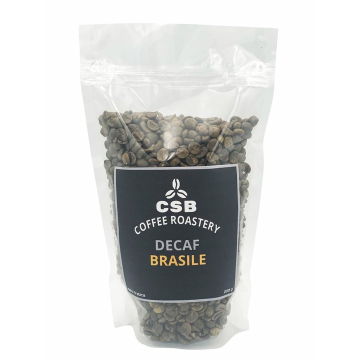 Cafea verde boabe de specialitate, CSB Coffee Roastery, Brazilia Decaf, 100% Arabica, 250 gr