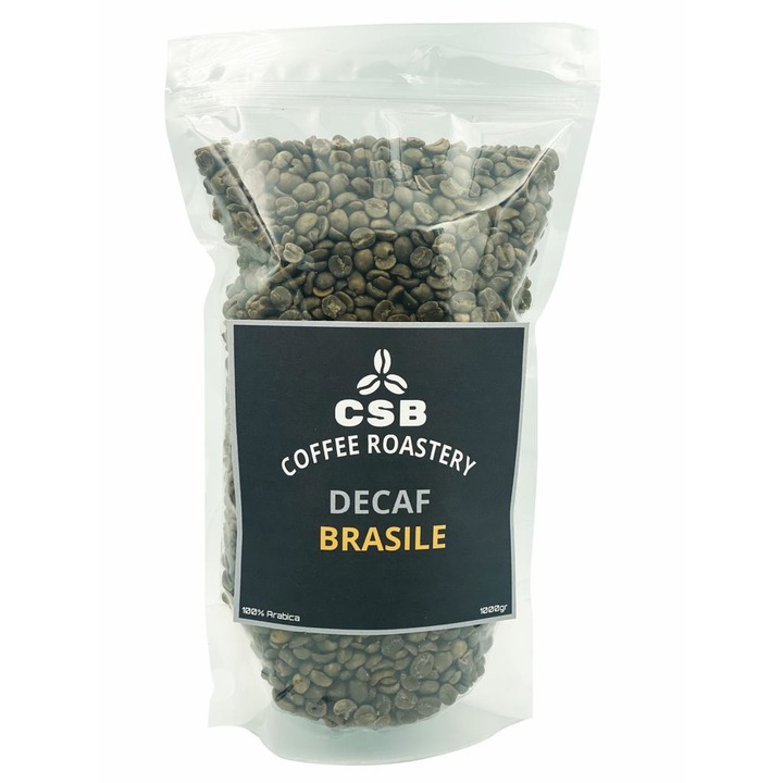 Cafea verde boabe de specialitate, CSB Coffee Roastery, Brazilia Decaf, 100% Arabica, 1 kg