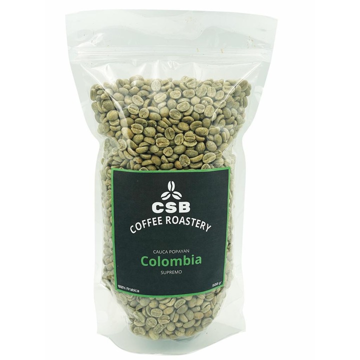 Cafea verde boabe de specialitate, CSB Coffee Roastery, Columbia, 100% Arabica, 250 gr