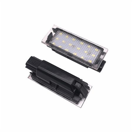 2 Ampoules LED Plaque D'immatriculation Blanche Canbus - Compatible Renault Clio, Kadjar, Megane, Etc.