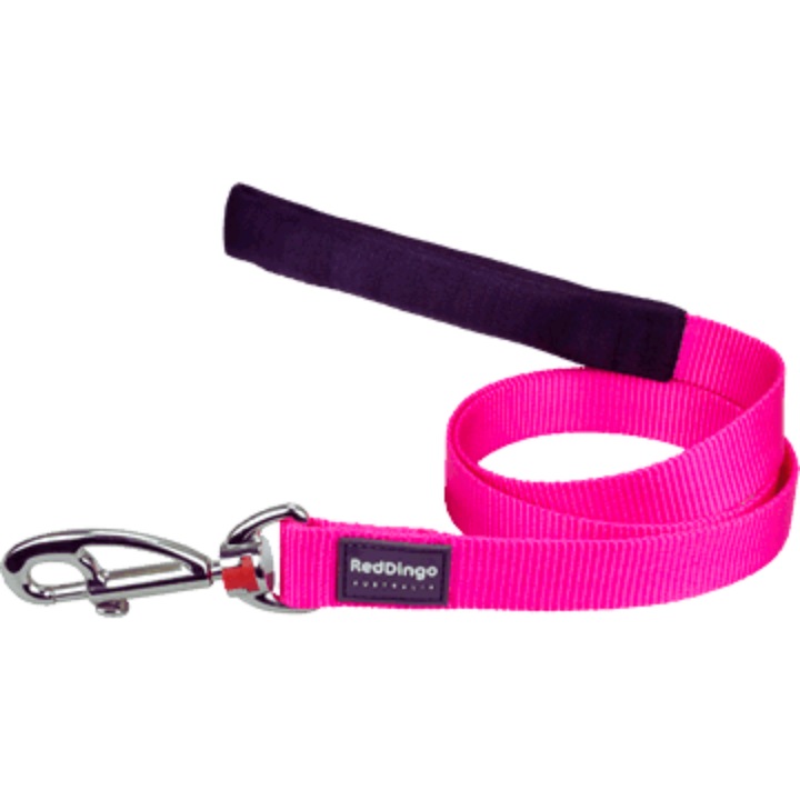 Lesa pentru Caini, Red Dingo, Classic Lead, Hot Pink, (120 cm / 12 mm), XS