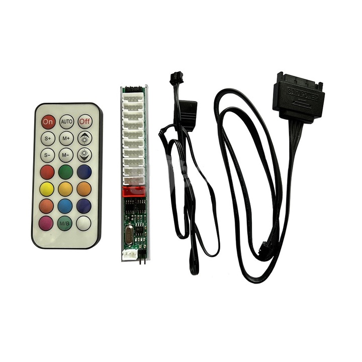 Controler 1stPlayer ARGB cu telecomanda C4, suporta sincronizare cu placa de baza