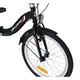 Velors Összecsukható kerékpár, 20"-os kerekekkel, Shimano felszerelés, forgó fogantyú, V-fék, csomagtartó, 7 sebesség, fekete/fehér/piros, összecsukható Advantage 2 Unisex