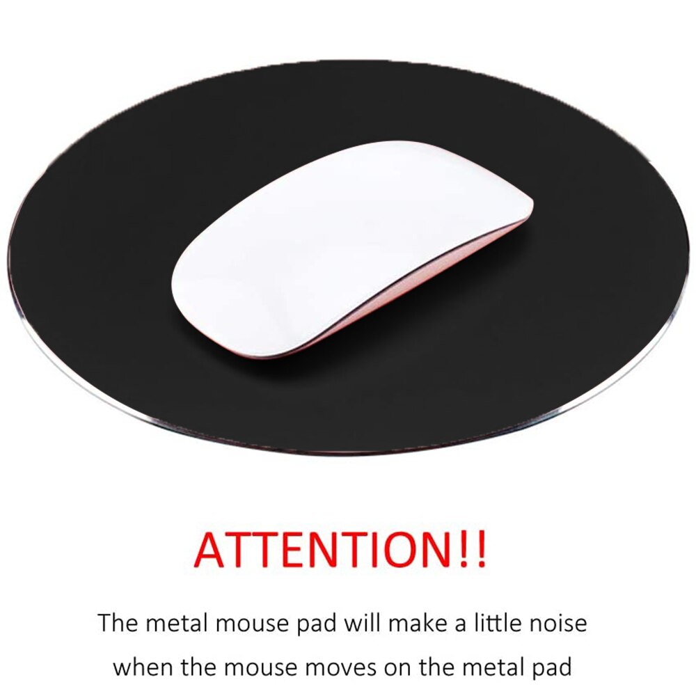 Mouse Pad rotund, Aluminiu, 200x200 mm, Negru - eMAG.ro