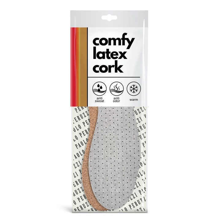 Gyermek talpbetét, Paolo Peruzzi, hab/latex, szürke, 34 EU