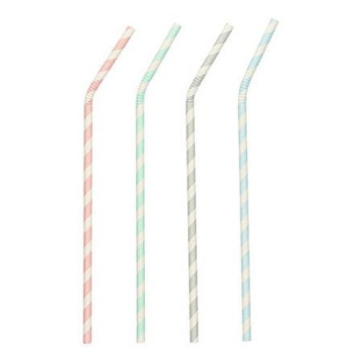 Set 100 paie din hartie, Pap Star, 6 x 220 mm, Pastel, Multicolor