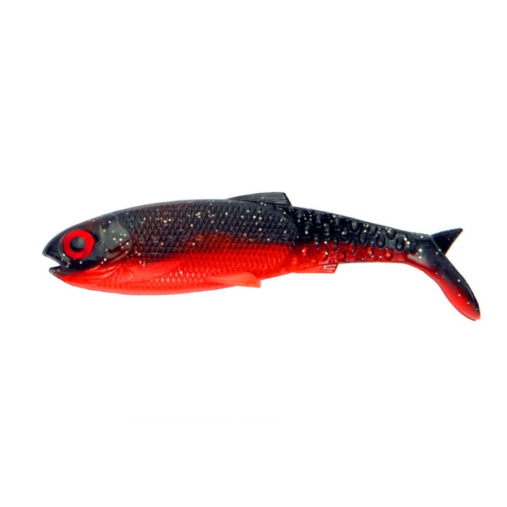 Set 2buc Shad Konger Venom, 9cm, 8gr, 008 Black Magic, pentru pescuitul la stiuca, salau, somn