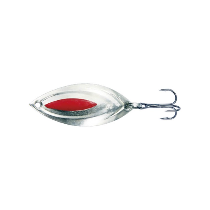 Oscilanta Konger Swift Spoon 3.6cm, 5gr, Argintie cu rosu, pentru pastrav, biban sau clean