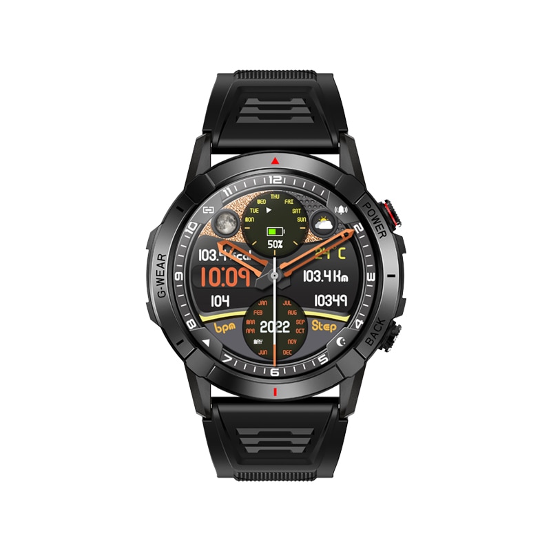 Ceas smartwatch barbati TechONE® NX10 Cross Pro, 1.43 inch AMOLED
