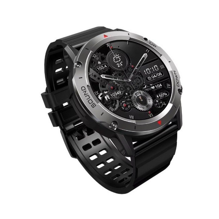 Singlait SX9 férfi okosóra, 1,39 hüvelykes IPS HD, multisport, bluetooth 5.0 hívás, naptár, intelligens pulzusszám, oxigén, vízálló IP68, hangszóró, értesítések, sms, fekete