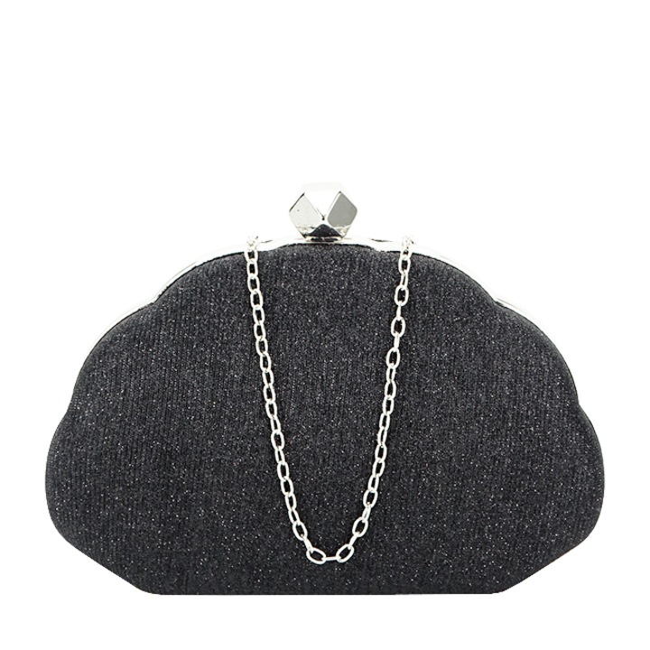 Fekete csillámos koktél táska BHY-5041 05