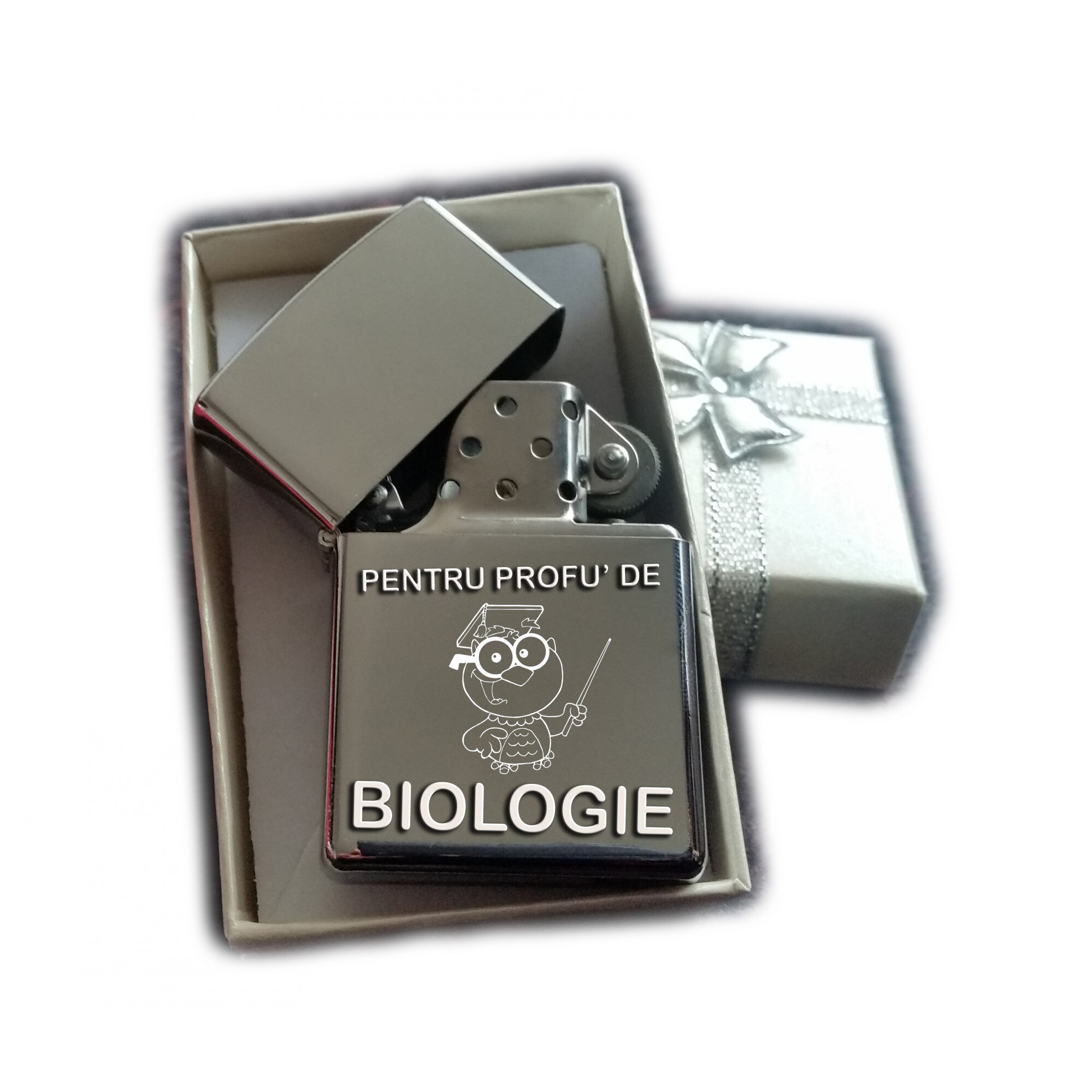Bricheta metalica cu benzina. Mesaj Pentru Profu' de BIOLOGIE