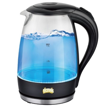 Cana fierbator Victronic, 2000 W, 1.7 l, Negru Transparent Cana fierbator Victronic, 2000 W, 1.7 l, Negru Transparent