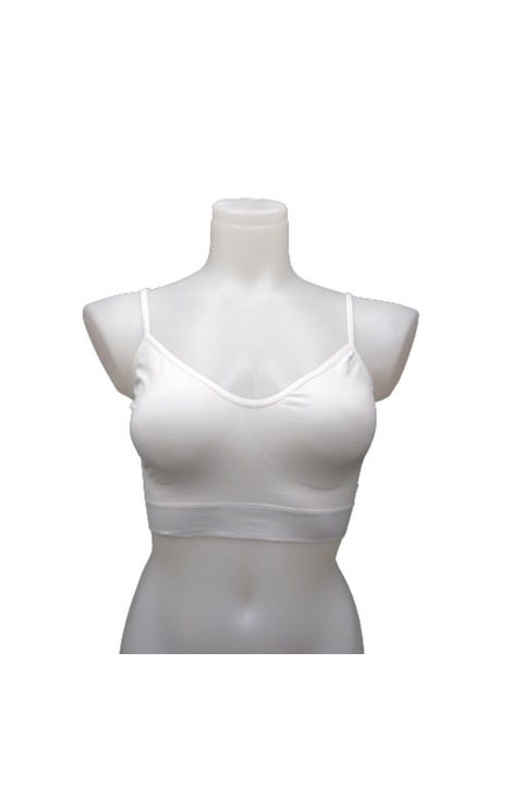 Noi melltarto vekony mikroszalas pantokkal, varras nelkul, Fehér