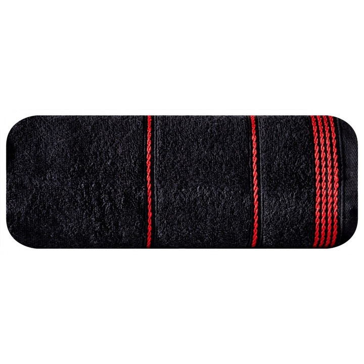 Prosop, 50 x 90cm, Eurofirany, Mira, Negru, Bumbac