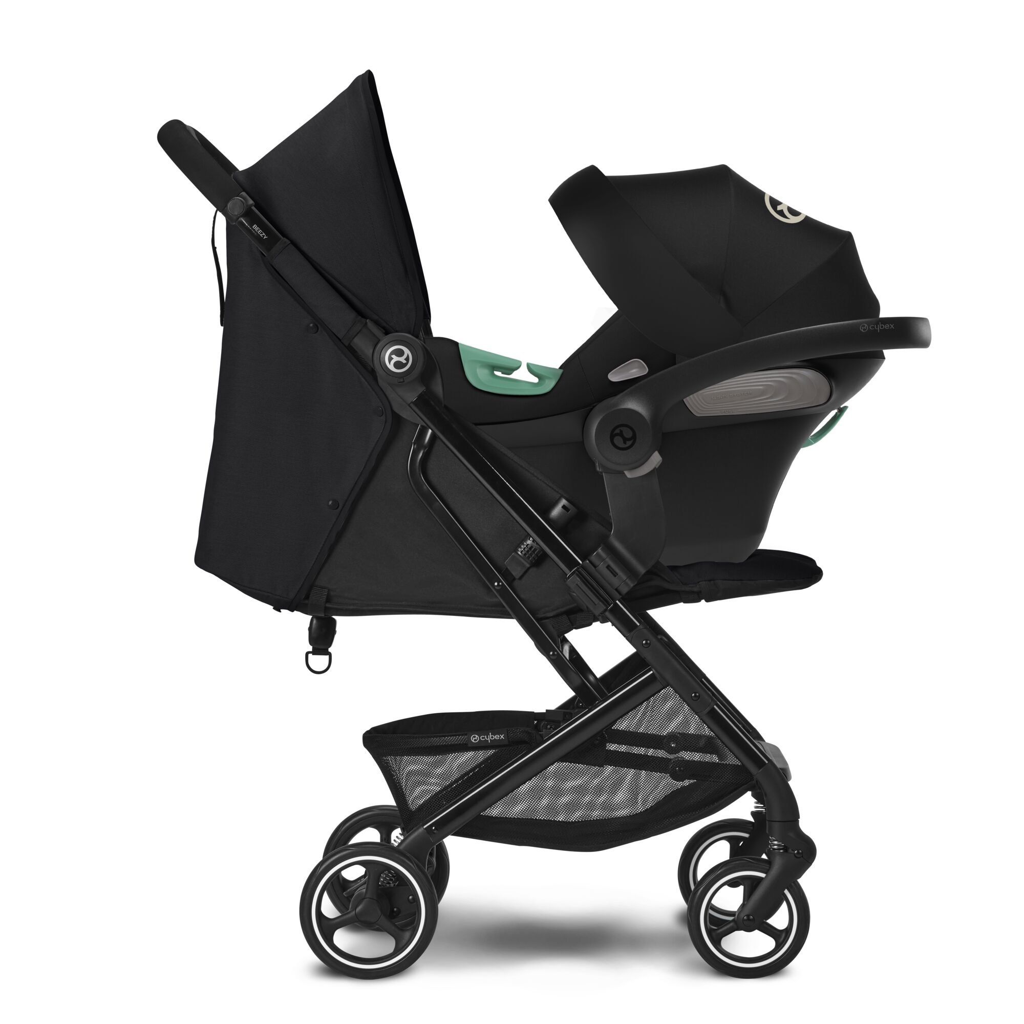 Cybex Gold Libelle Moon Black 2 az 1-ben kompakt sport babakocsi, Aton S2  i-Size autós babahordozó 