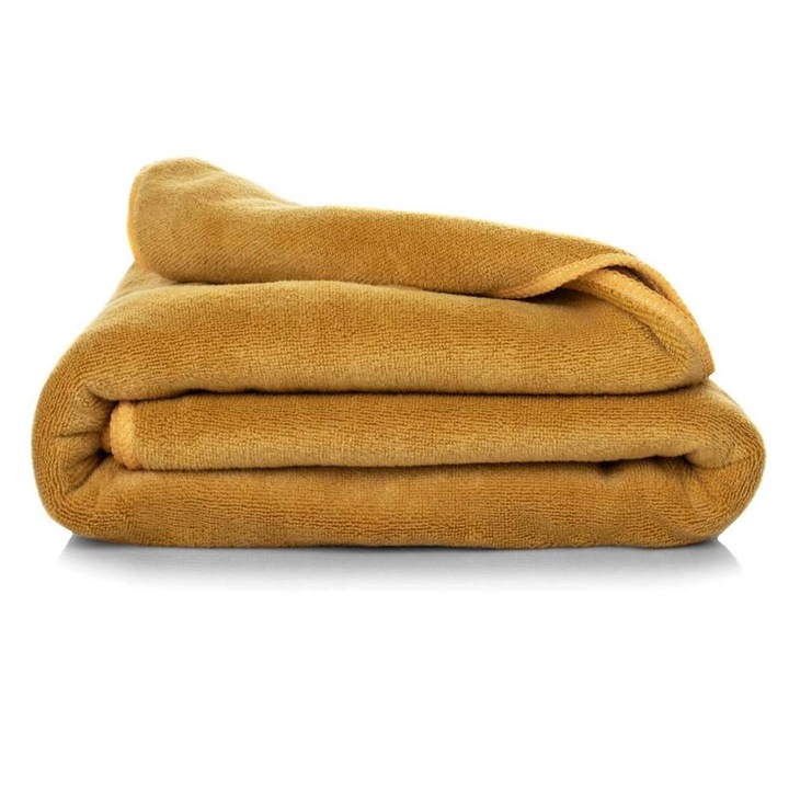 Хавлиена кърпа, 30 х 30 см, Европарделе, Полиестер, Горчица