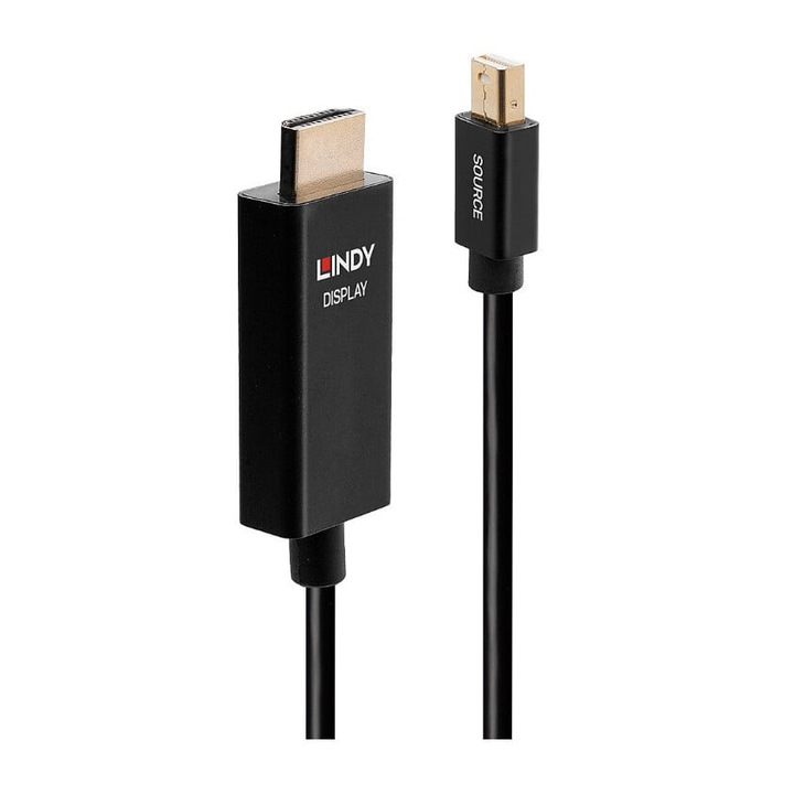 Cablu Lindy 1m Mini DP la HDMI (HDR)