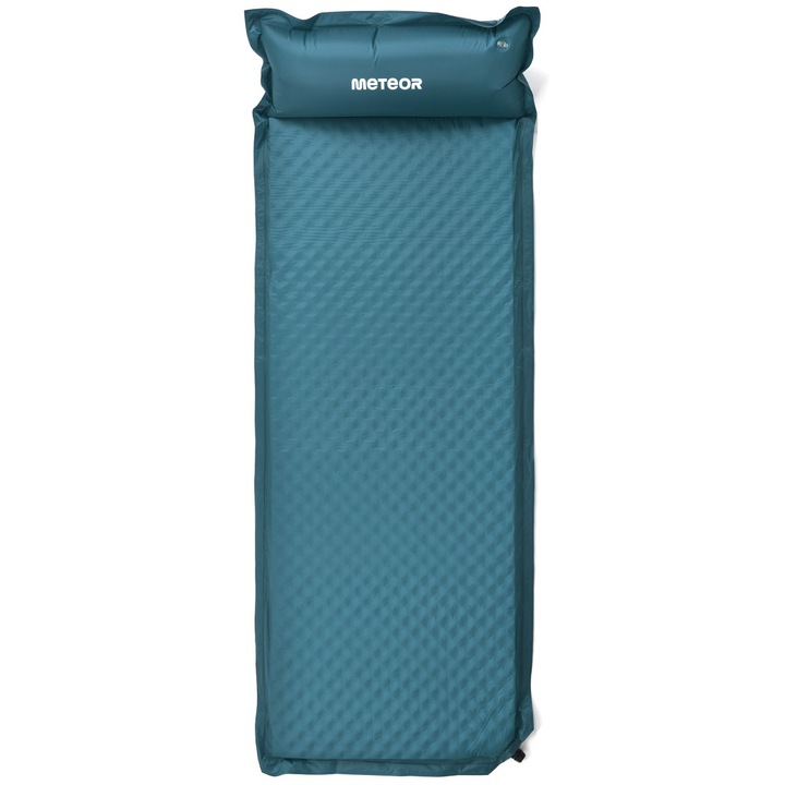Самонадуваем матрак за пътуване, Meteor, Текстил, 200 x 66 см, Син
