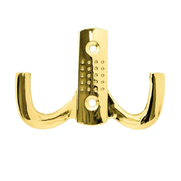 Carlig pentru mobila ARGUS Z-341, 2 brate, auriu lucios