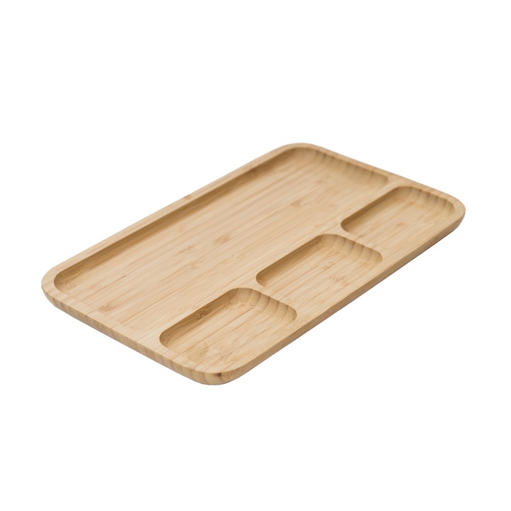 Бамбуково плато за сервиране TONY'S DECOR, Ш 19.5*Д 33*В 2 см