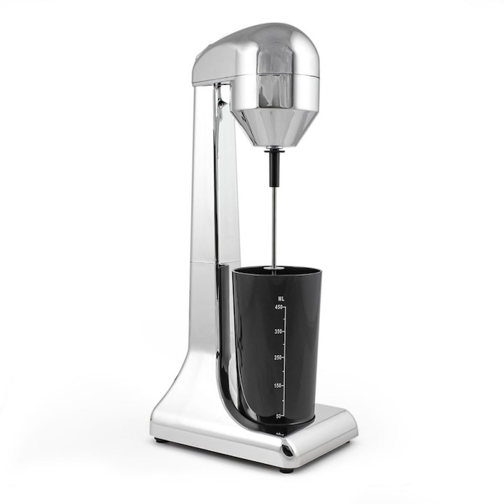Mixer frappe Rosberg Premium RP51163D, 100W, 2 viteze, Metal, Crom/Negru