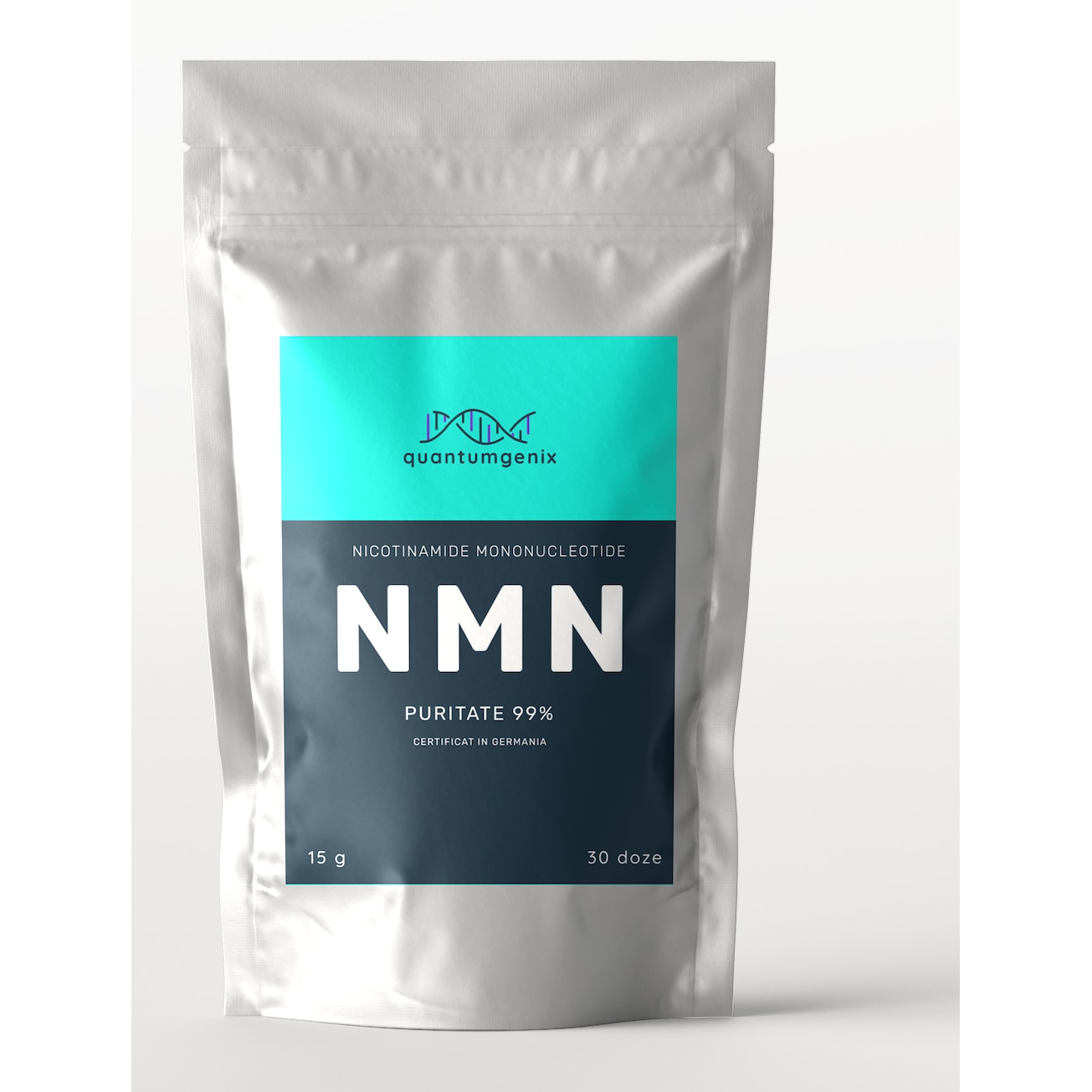 Vitamine, NMN 30 de doze x 500mg (pulbere) 15 grame quantumgenix