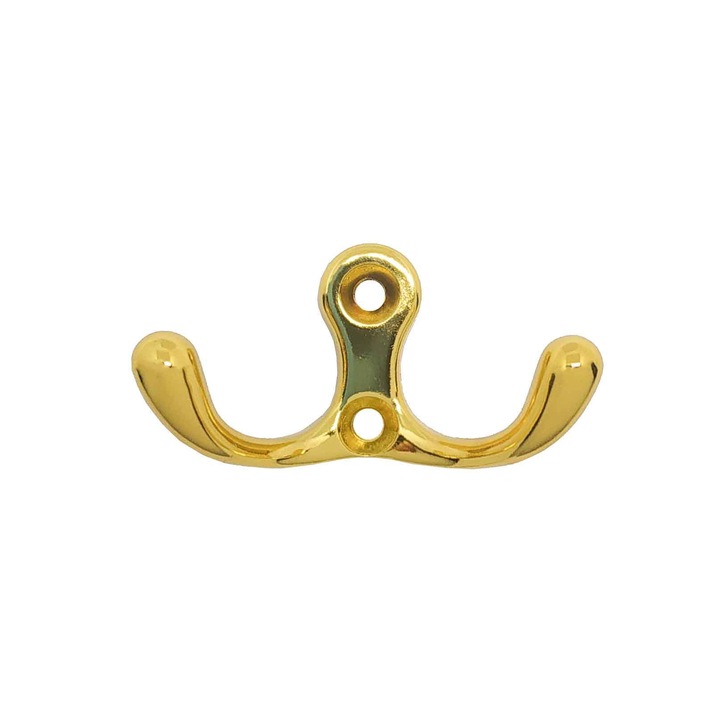 Carlig pentru mobila DOMINICA Z-391, 2 brate, auriu lucios