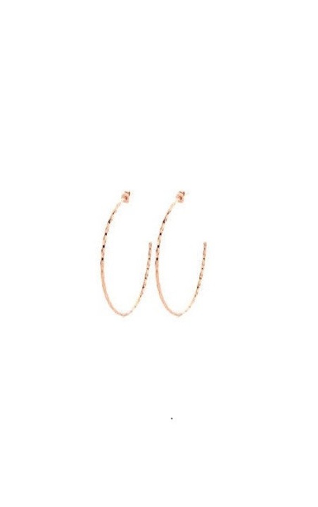 Victoria rose gold színű karika fülbevaló