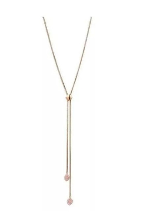 Victoria Rose gold színű 2 rózsaszín köves nyaklánc